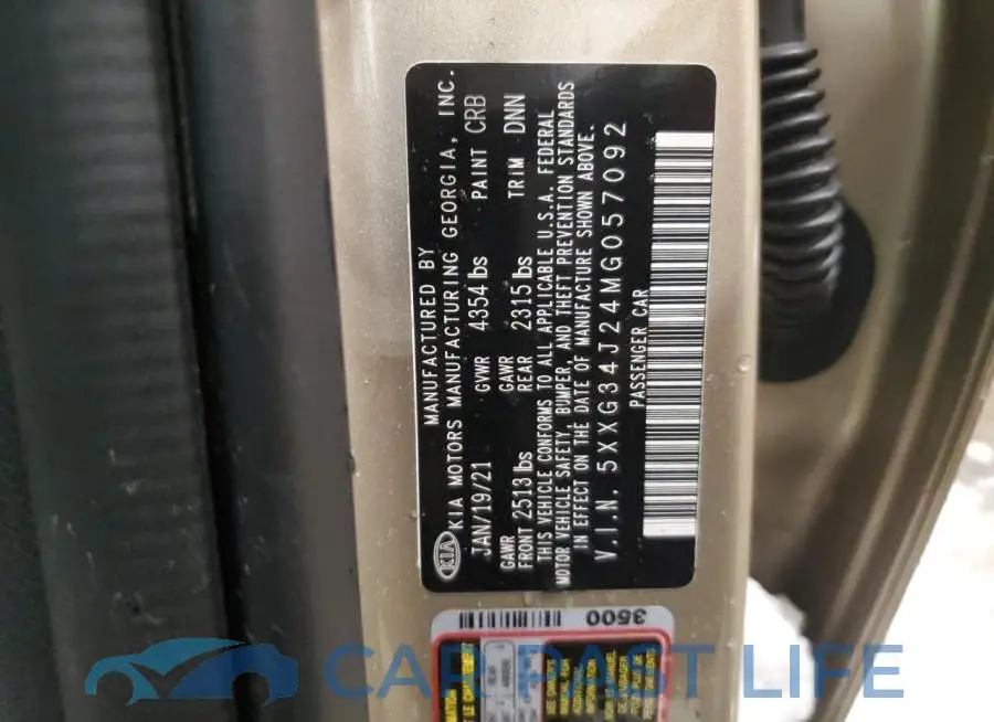 5XXG34J24MG057092# 12