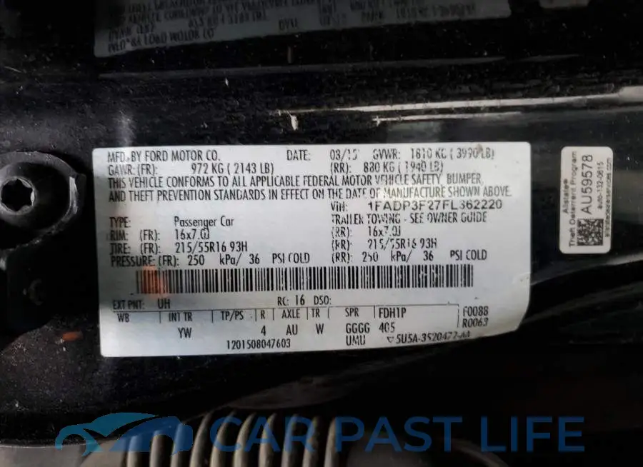 1FADP3F27FL362220# 13