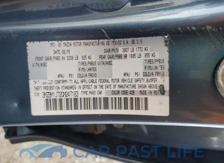 3MZBM1J72GM247183# 12