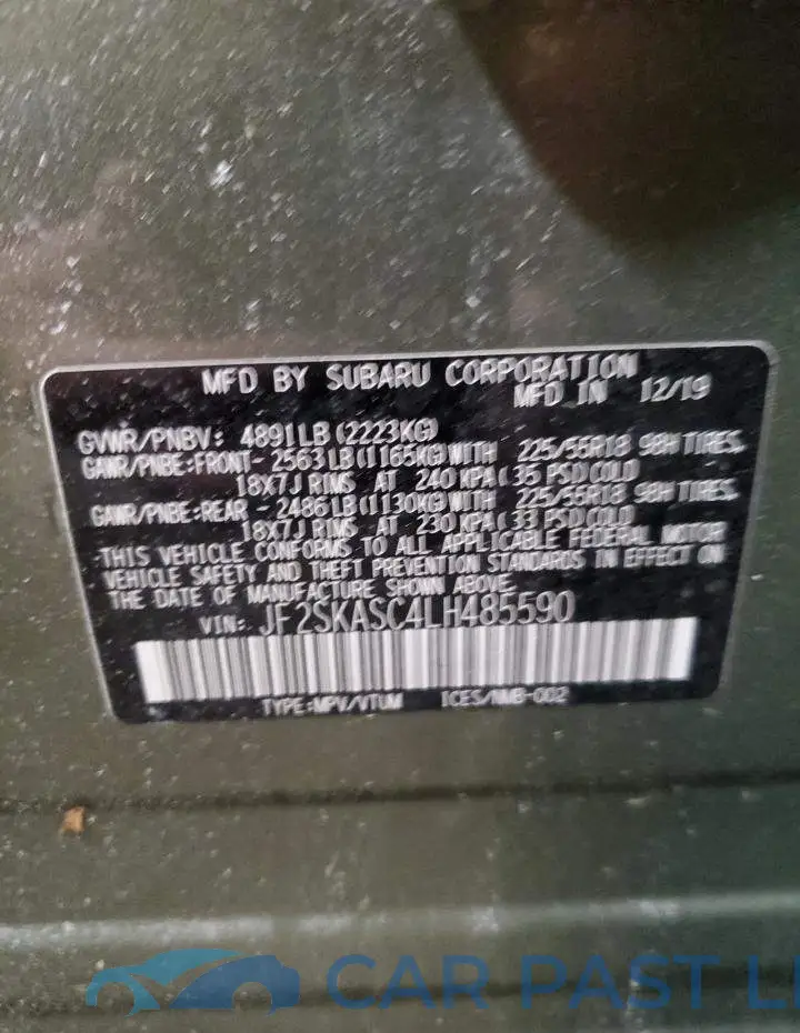 JF2SKASC4LH485590# 13