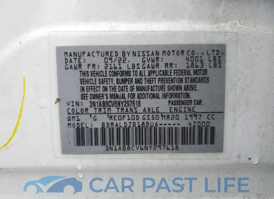 3N1AB8CV6NY297618# 12