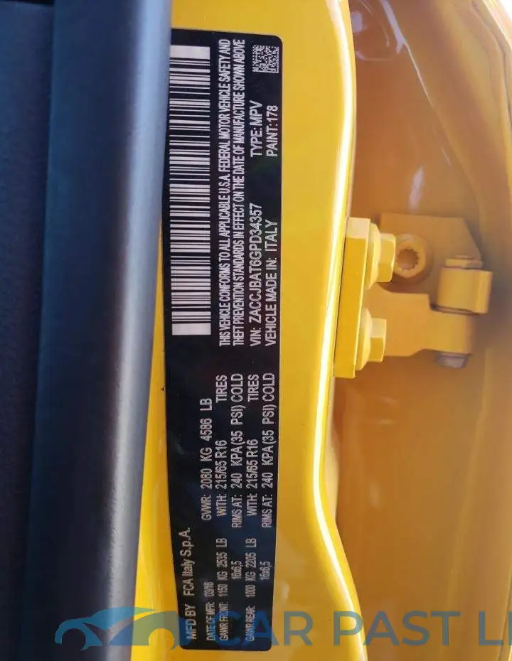 ZACCJBAT6GPD34357# 14