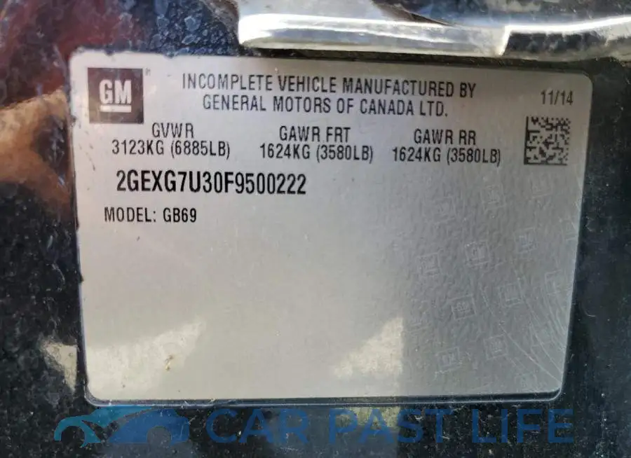 2GEXG7U30F9500222# 12
