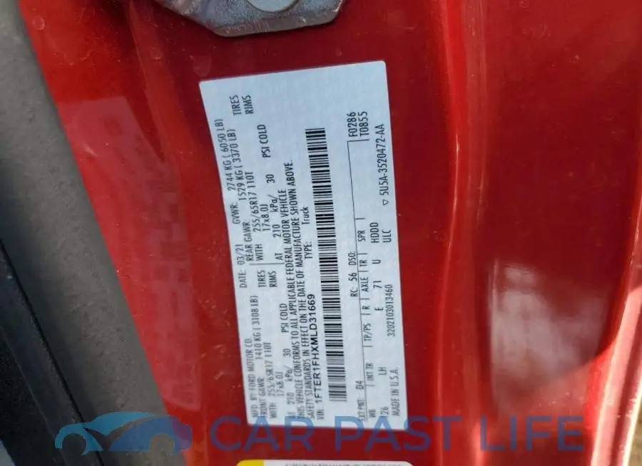 1FTER1FHXMLD31669# 12