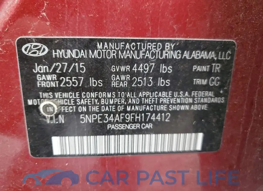 5NPE34AF9FH174412# 12
