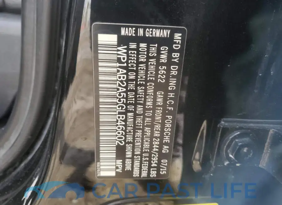WP1AB2A55GLB46602# 12