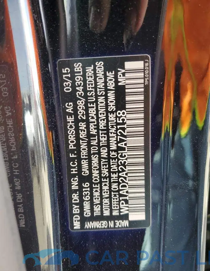 WP1AD2A23GLA72158# 13