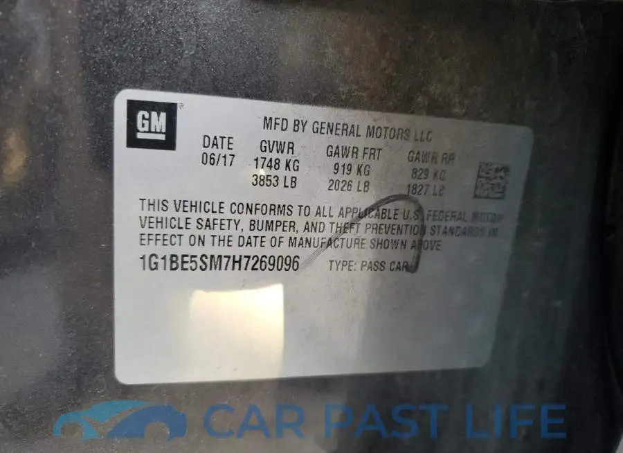 1G1BE5SM7H7269096# 12