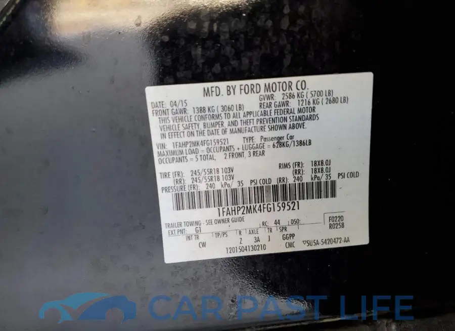 1FAHP2MK4FG159521# 12