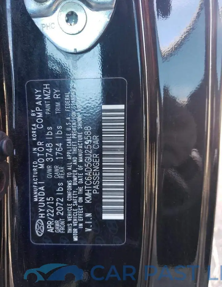 KMHTC6AD5GU259588# 12
