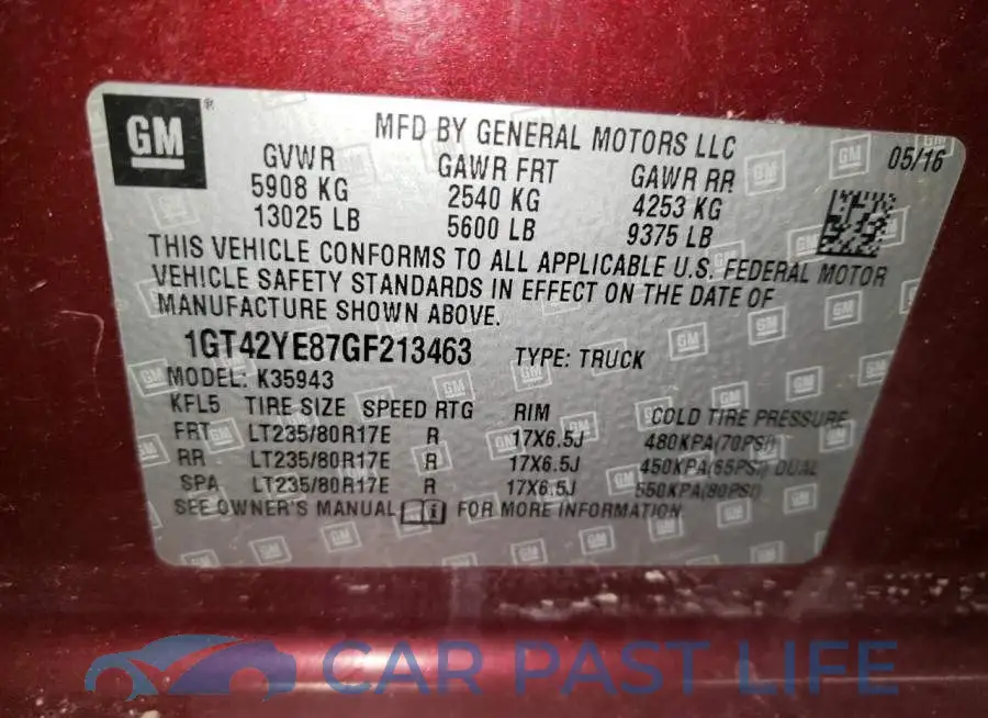 1GT42YE87GF213463# 13