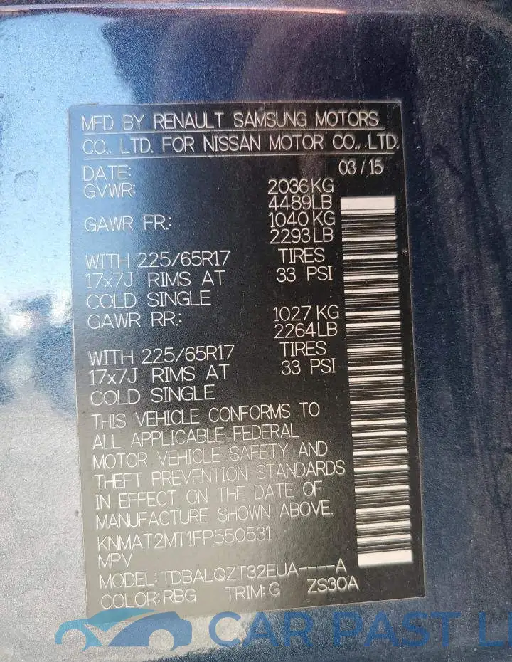 KNMAT2MT1FP550531# 14