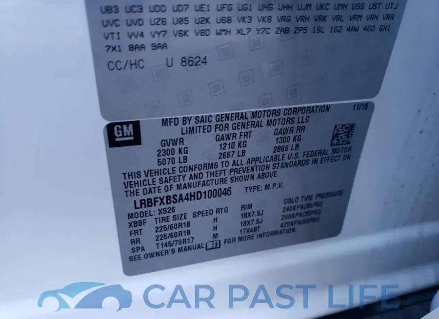 LRBFXBSA4HD100046# 12