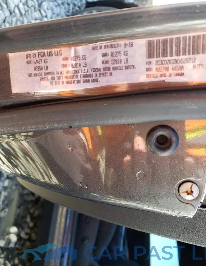 2C3CDZKG9KH526212# 12