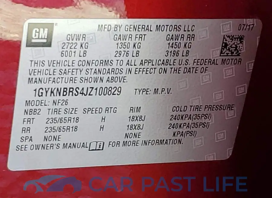1GYKNBRS4JZ100829# 13