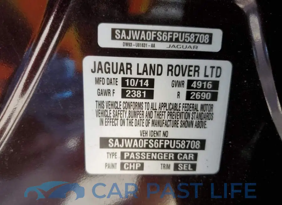 SAJWA0FS6FPU58708# 12