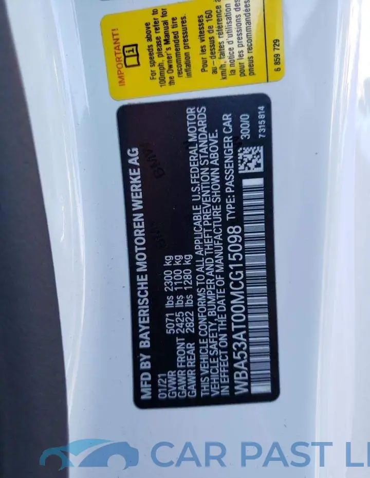 WBA53AT00MCG15098# 12
