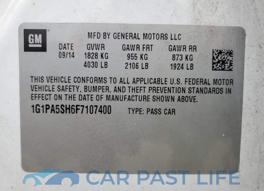 1G1PA5SH6F7107400# 12