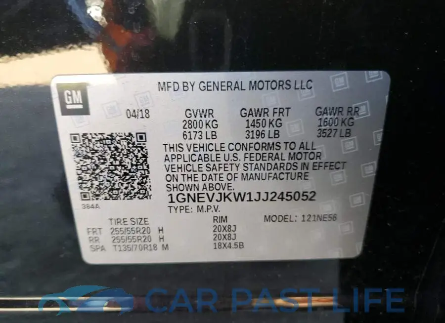 1GNEVJKW1JJ245052# 13