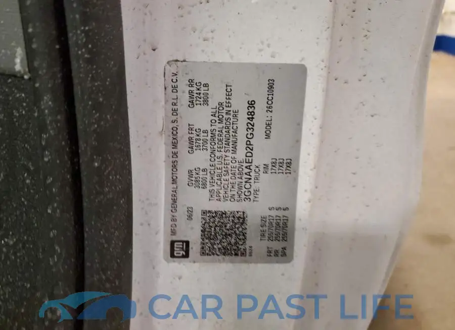 3GCNAAED2PG324836# 12