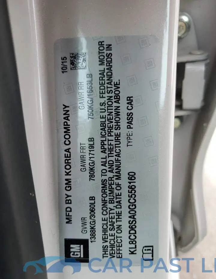 KL8CD6SA0GC556160# 13