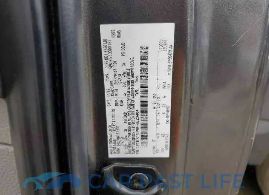 1FTEX1CP6FKE23484# 12