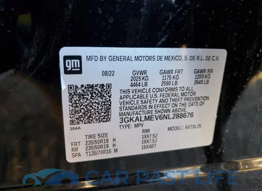 3GKALMEV6NL288676# 14