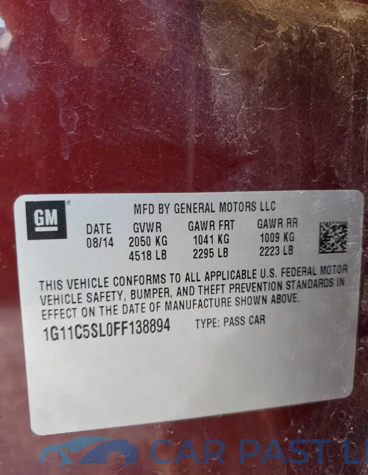 1G11C5SL0FF138894# 12