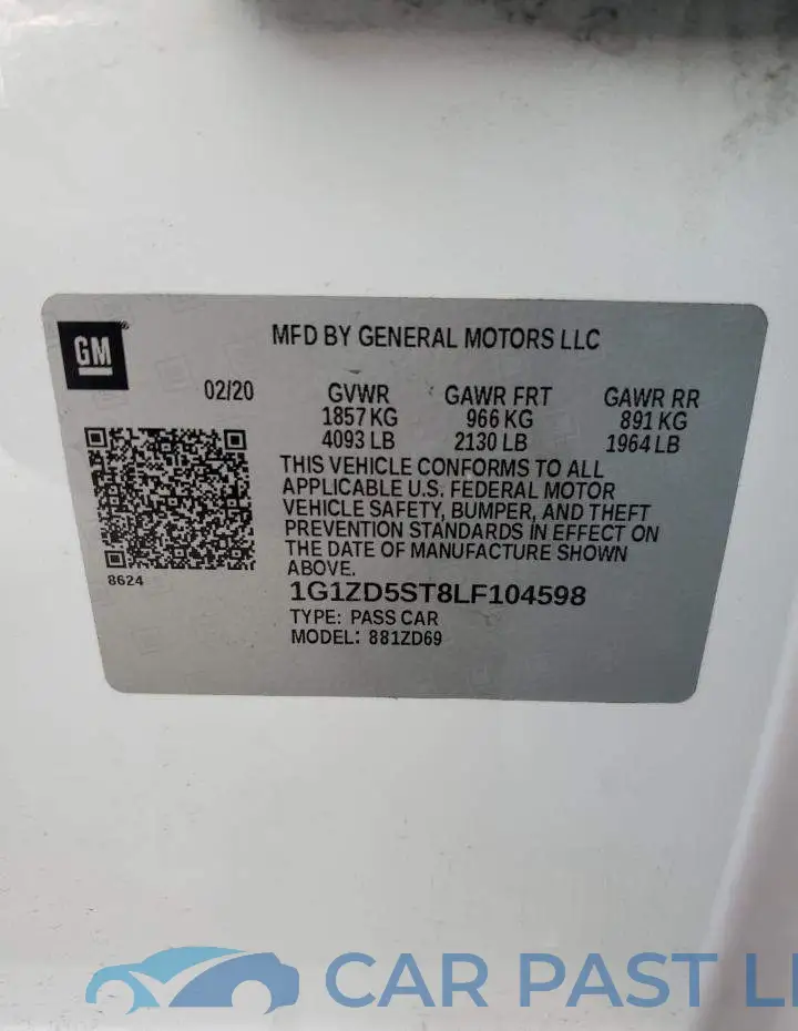 1G1ZD5ST8LF104598# 12