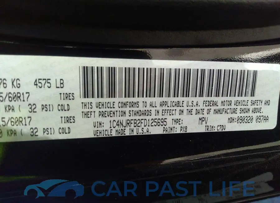 1C4NJRFB2FD125695# 9