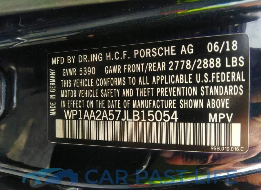 WP1AA2A57JLB15054# 9