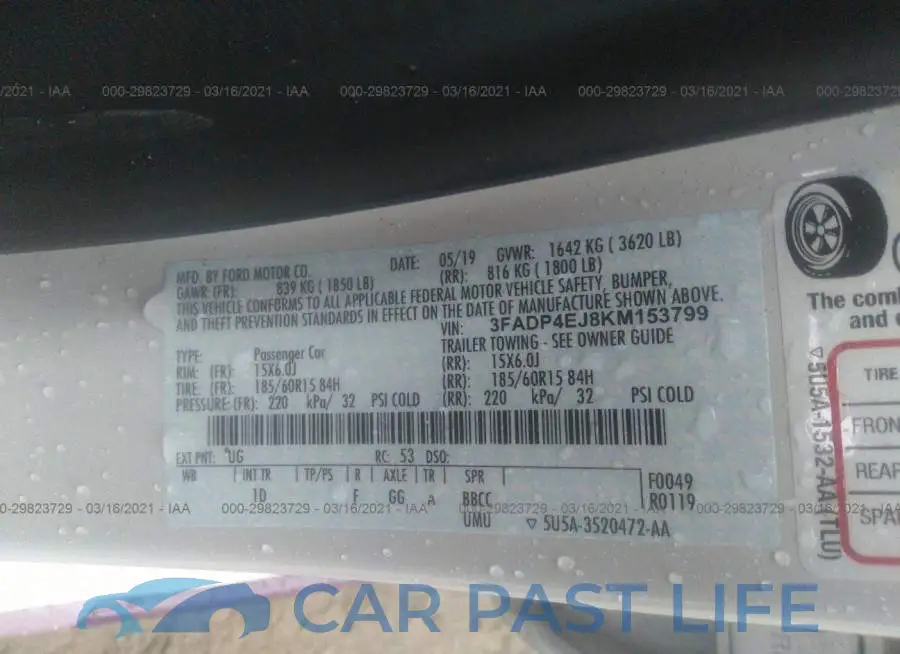 3FADP4EJ8KM153799# 9
