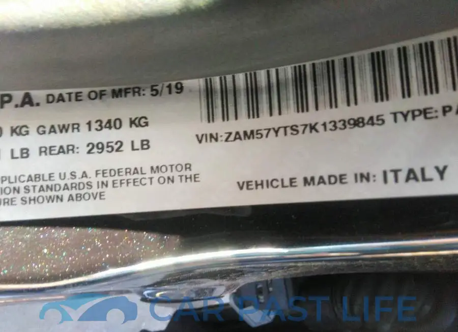 ZAM57YTS7K1339845# 9