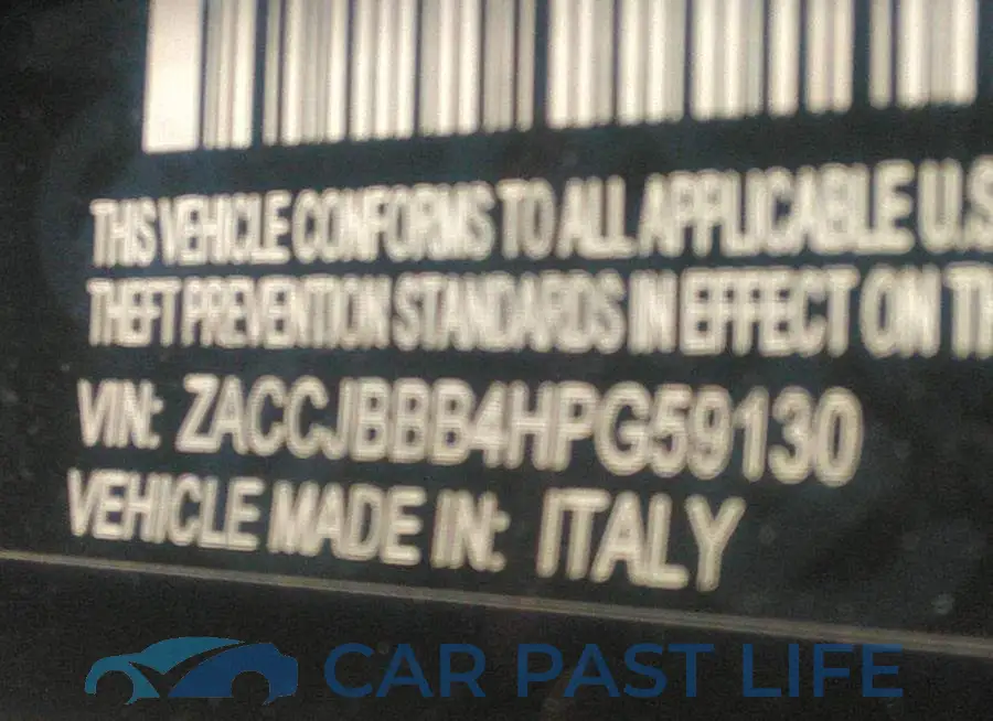 ZACCJBBB4HPG59130# 9