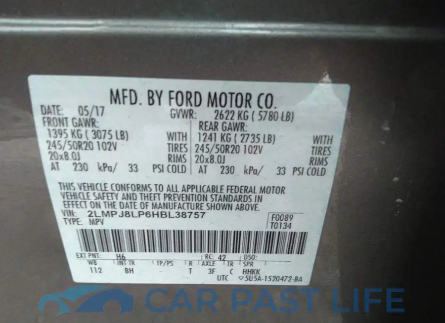 2LMPJ8LP6HBL38757# 9