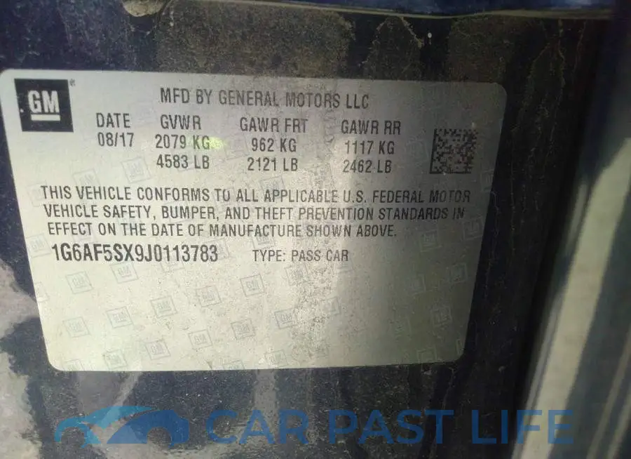 1G6AF5SX9J0113783# 9