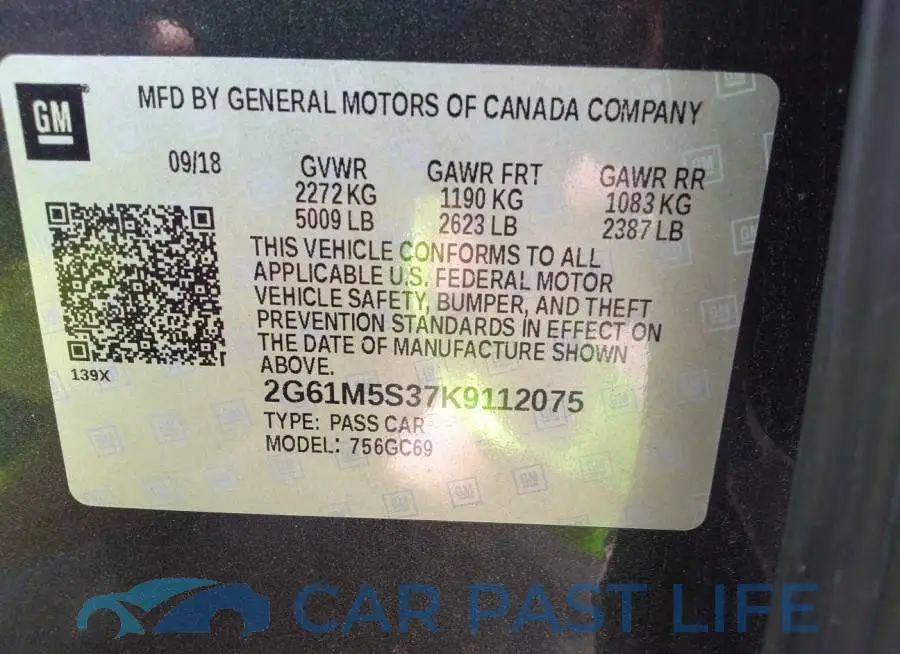 2G61M5S37K9112075# 9