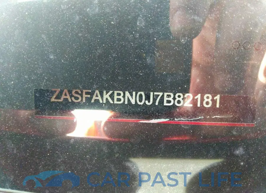 ZASFAKBN0J7B82181# 9