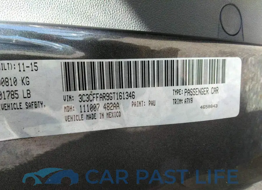 3C3CFFAR9GT161346# 9