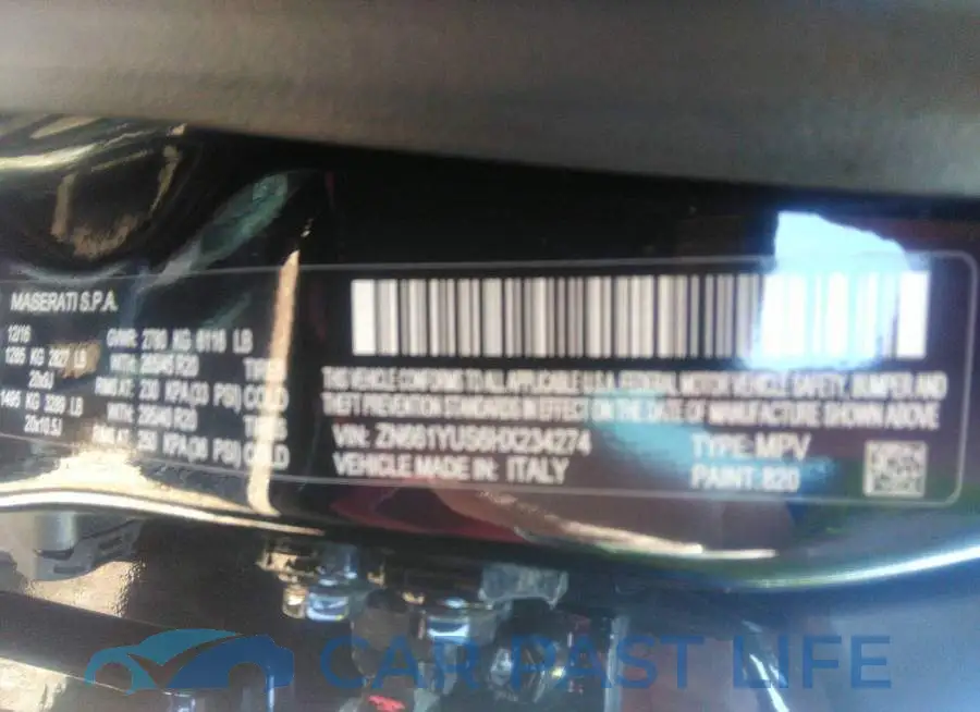 ZN661YUS6HX234274# 9