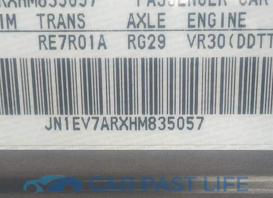 JN1EV7ARXHM835057# 9