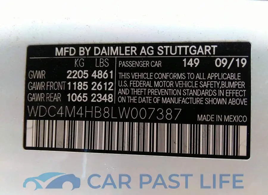 WDC4M4HB8LW007387# 9