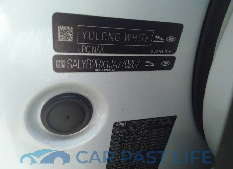 SALYB2RX1JA770267# 9