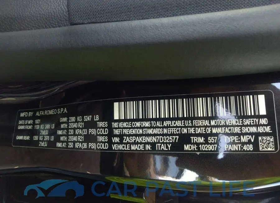 ZASPAKBN6N7D32577# 9