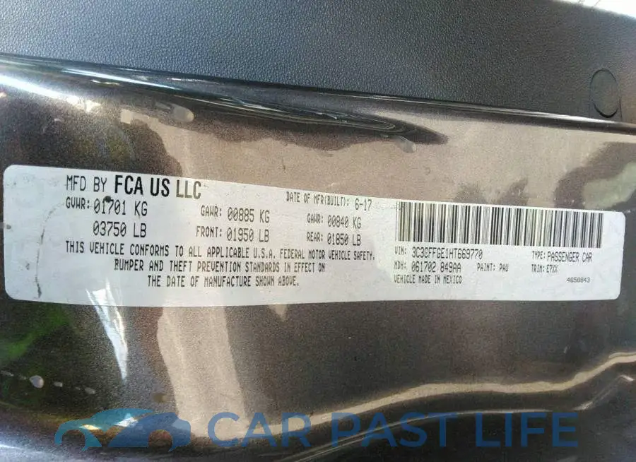 3C3CFFGE1HT669770# 9