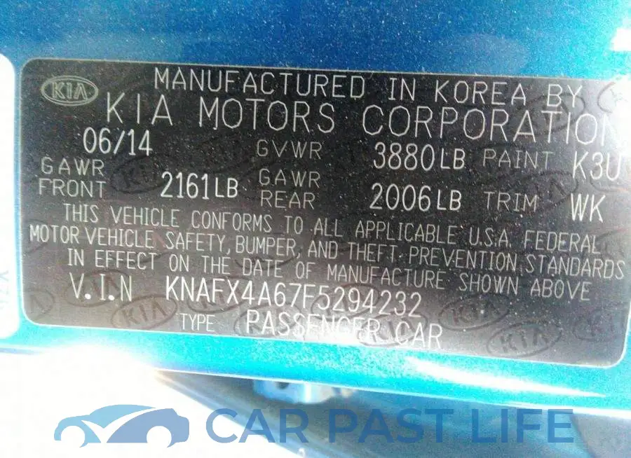 KNAFX4A67F5294232# 9