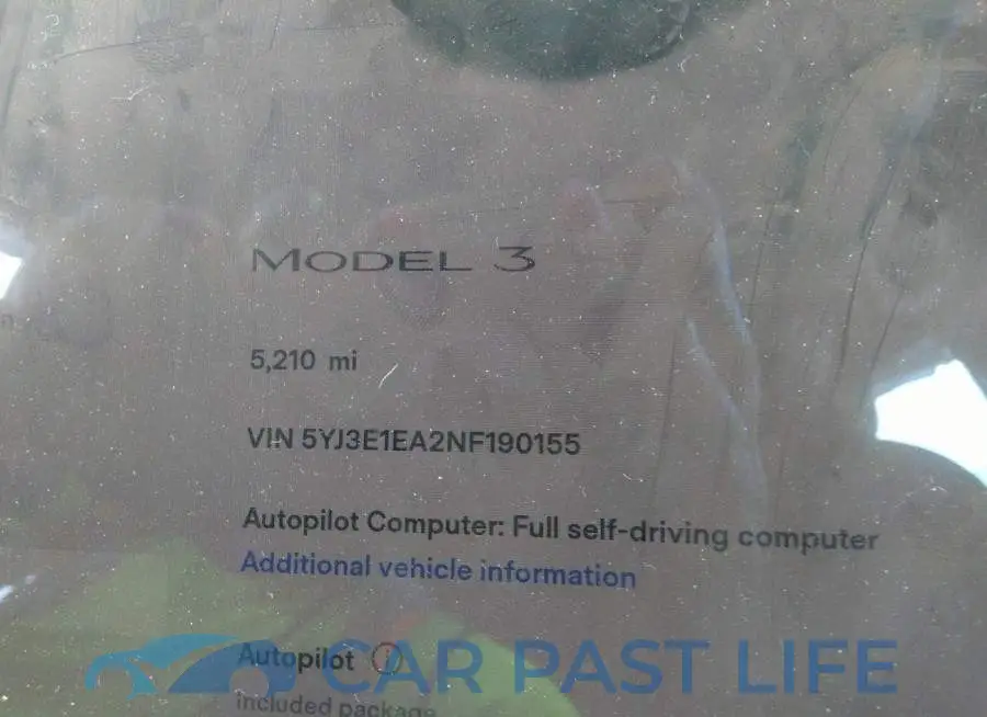 5YJ3E1EA2NF190155# 7