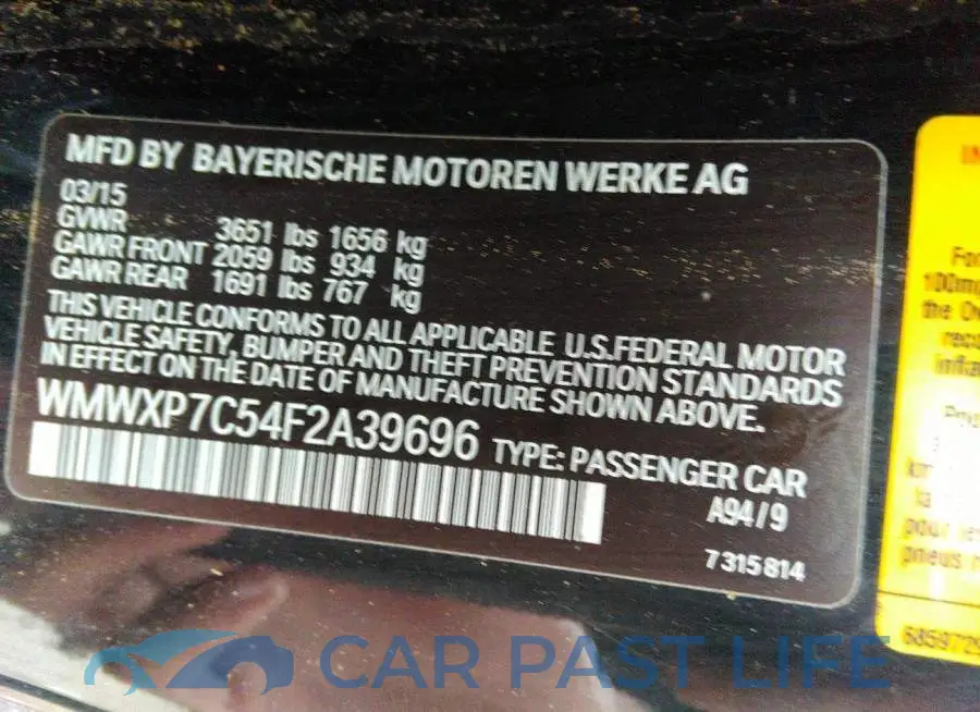 WMWXP7C54F2A39696# 9