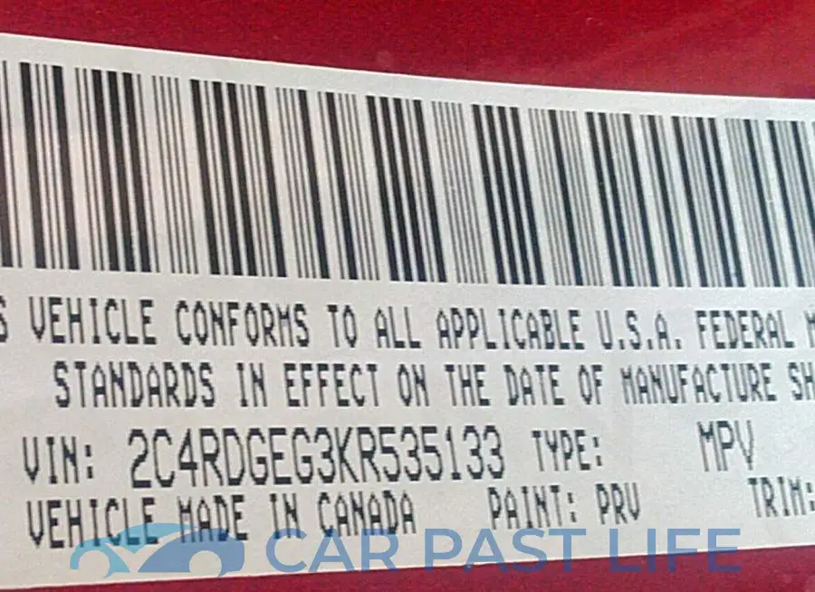 2C4RDGEG3KR535133# 9