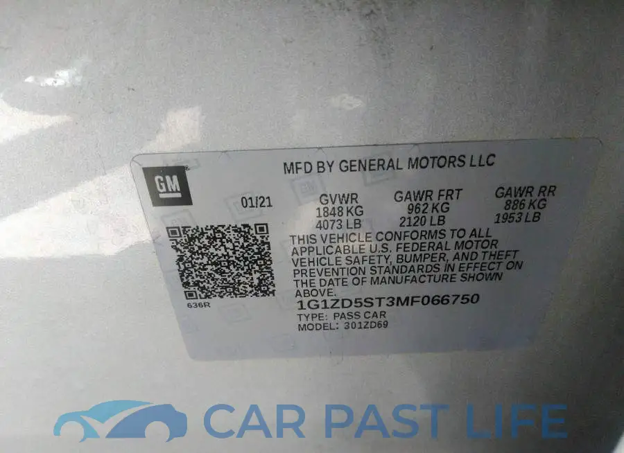 1G1ZD5ST3MF066750# 9